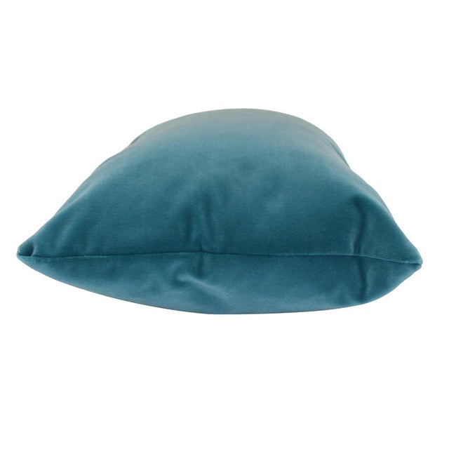 Teal Velvet Lumbar Pillow Chairish