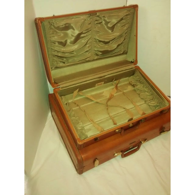 MidCentury Samsonite Leather Suitcases A Pair Chairish