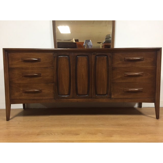 Broyhill Emphasis MidCentury Dresser & Mirror Chairish