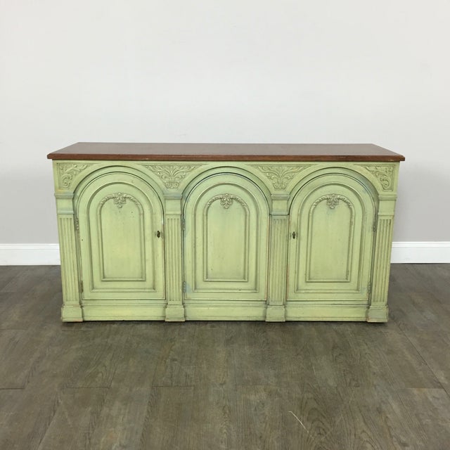 Henredon LightGreen Sideboard Credenza Chairish