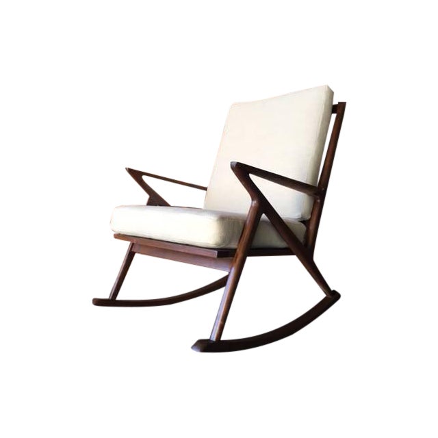 Mid Century Style Custom Z Rocking Chair Chairish