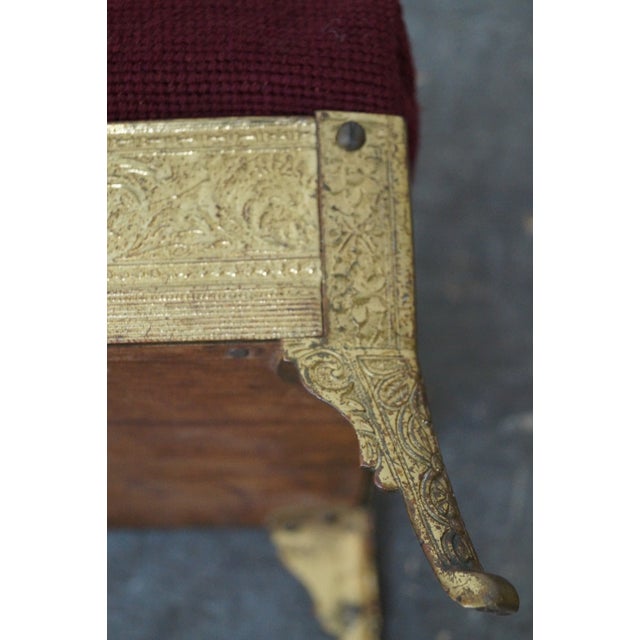 Victorian Aesthetic Brass Footstools, Attributed to Charles Parker A