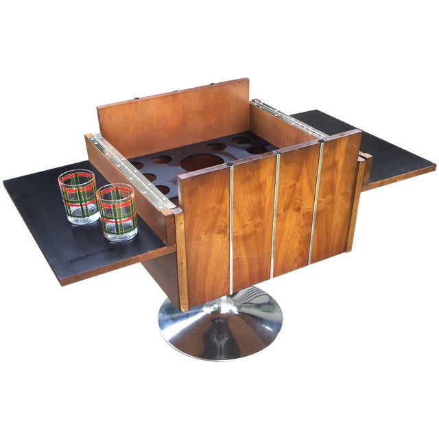 MidCentury Lane Furniture Pedestal Bar Chairish