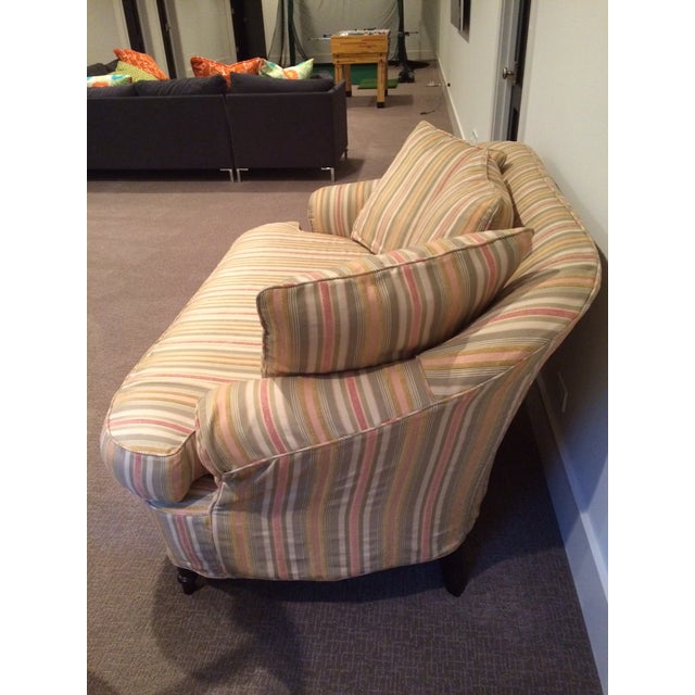 Colorful Striped Settee Chairish