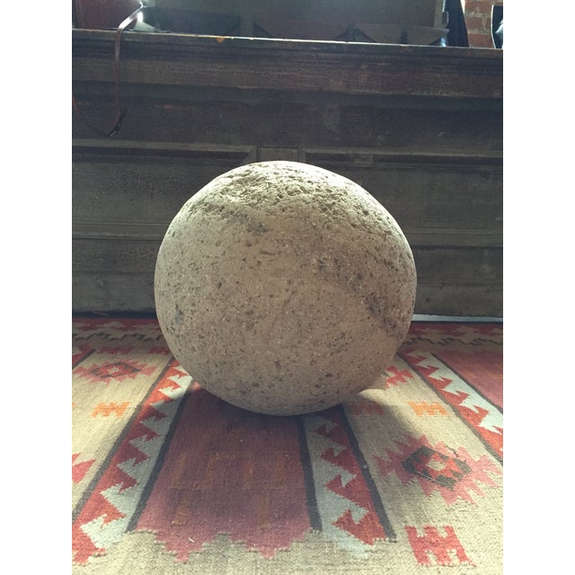 Large Decorative Concrete Ball Chairish
