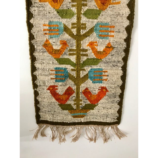 Vintage Handwoven Polish Kilim Wall Tapestry Chairish