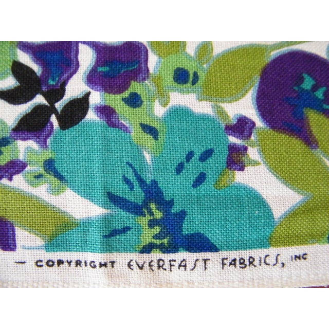 Vintage Floral Everfast Violet Fabric 1 Yard Chairish