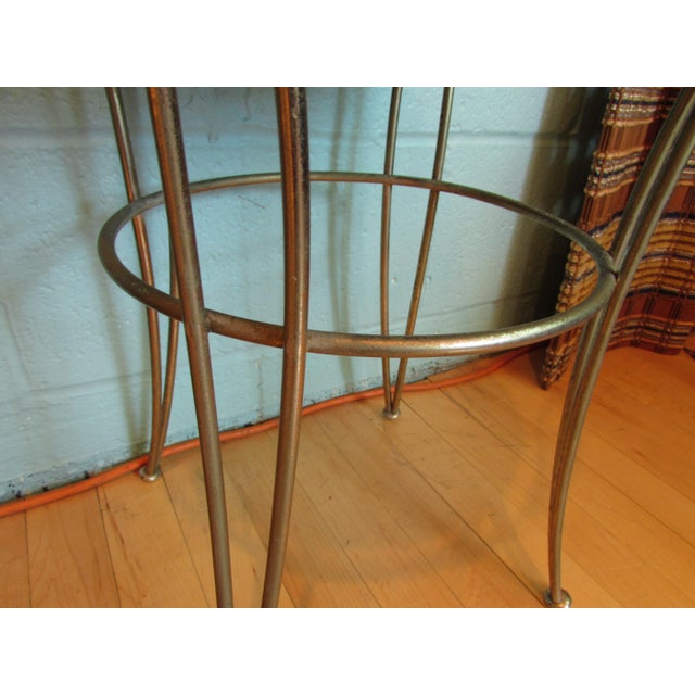 MidCentury Modern Brass Wire Vanity Stool Chairish