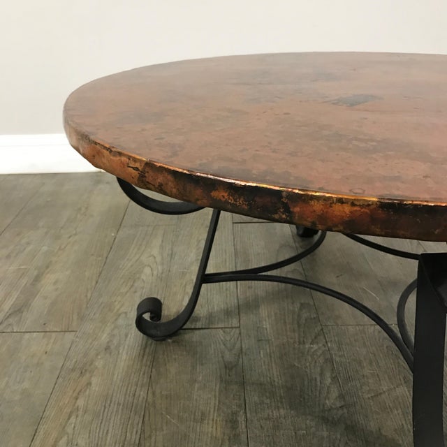 Arhaus Copper Top Coffee Table