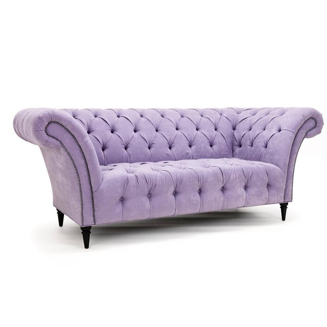 Clad Home Lilac Tufted Chesterfield Sofa Chairish