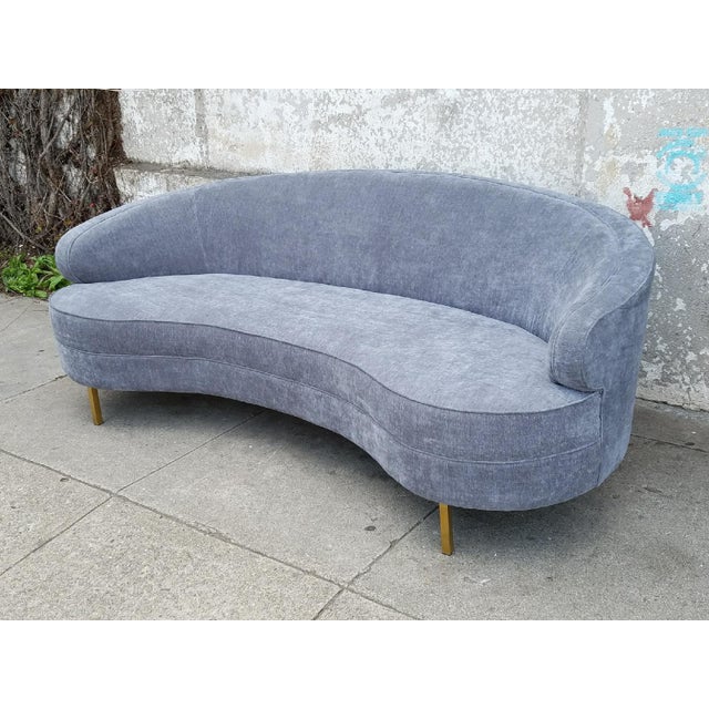 Light Grey Velvet Sofa Chairish