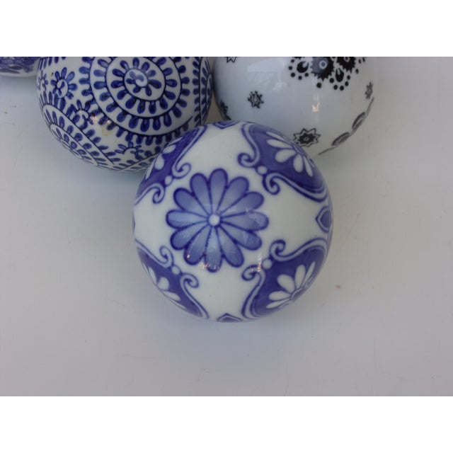 Hand Painted Decorative Ceramic Balls Set of 8 Chairish