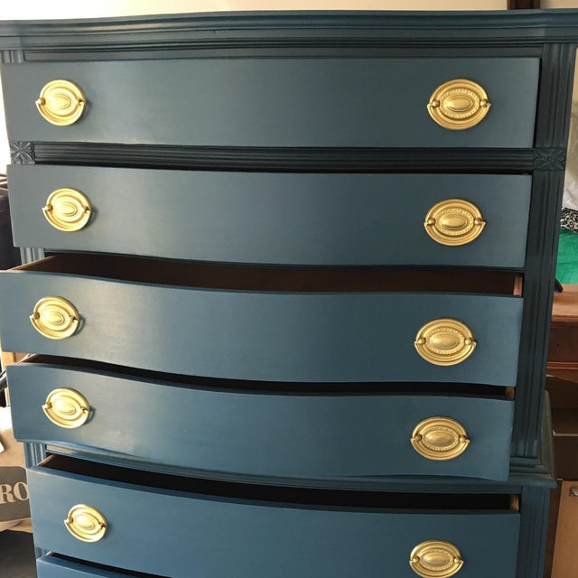 Refinished Mahogany Tall Boy Dresser Chairish