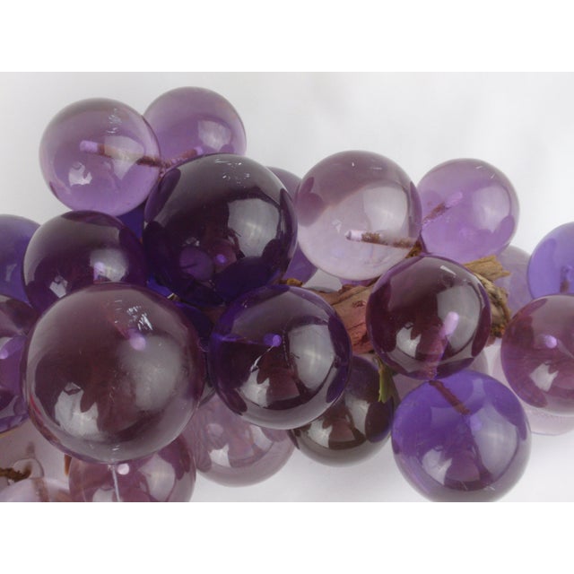 MidCentury Purple Lucite Grape Cluster Chairish