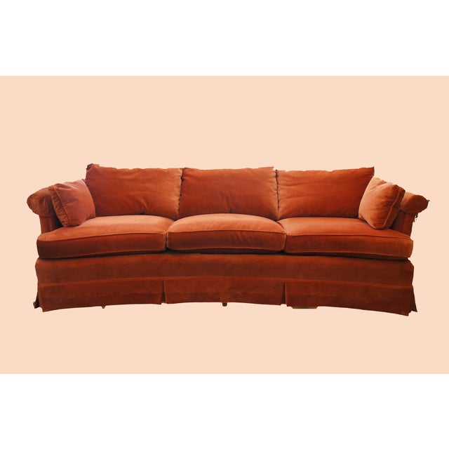 Mid Century Hollywood Regency Henredon Velvet Sofa Chairish