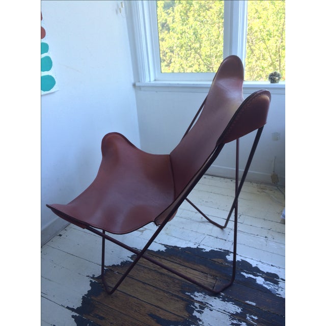 Vintage Hardoy Butterfly Chair Frame with Leather Chairish
