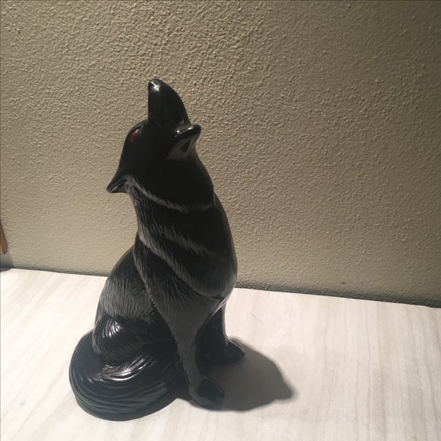 Vintage Howling Wolf Incense Burner Chairish