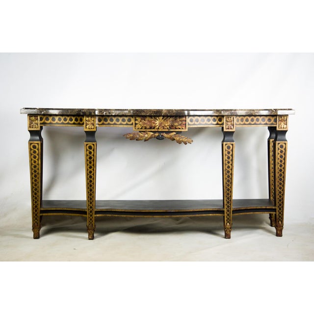 FrenchStyle Granite Top Console Table Chairish