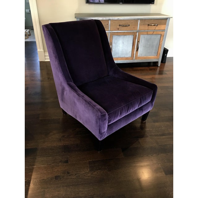Velvet Royal Purple Chair Chairish