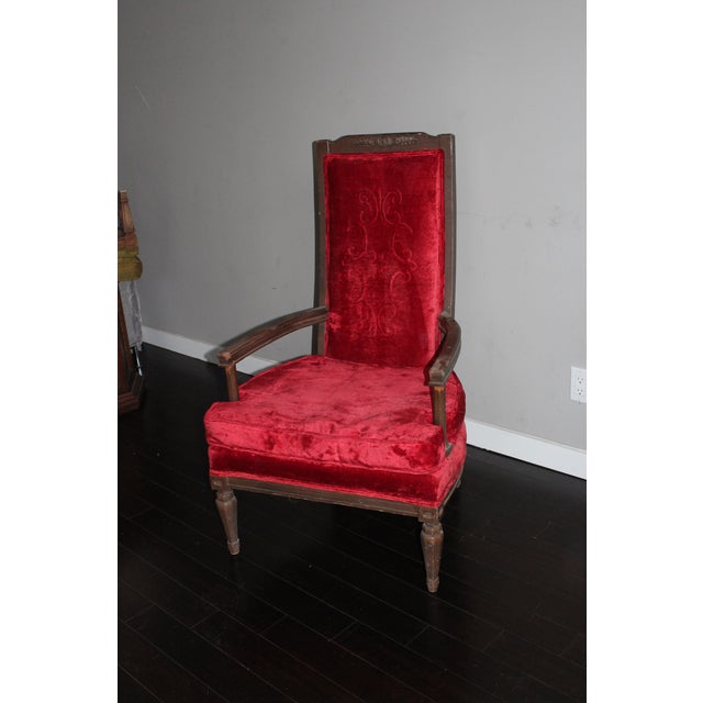 Antique Red Royal Chair Chairish