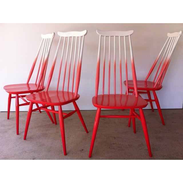 Refurbished 60's Cora Ombre Ercol Chairs Chairish