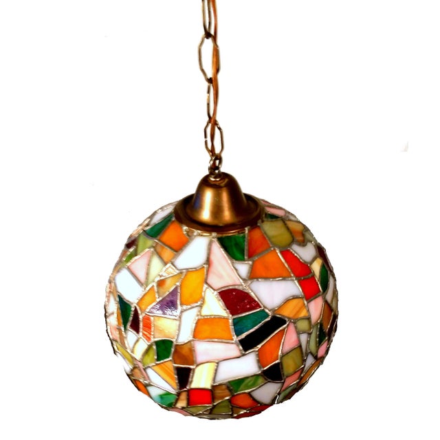 MidCentury Mosaic Globe Pendant Lamp Chairish