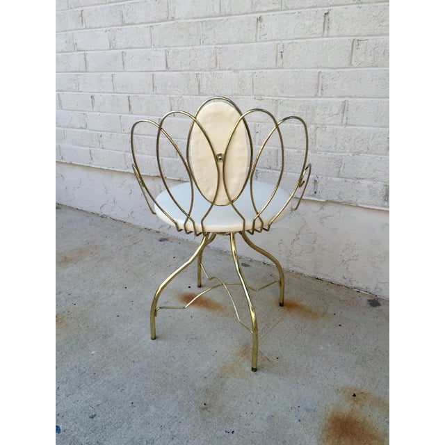 Vintage Brass Vanity Chair Chairish