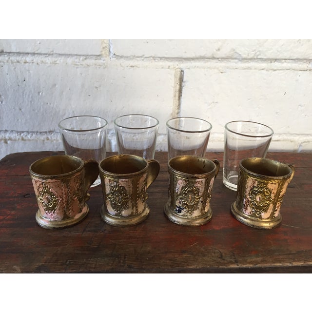 Italian Florentine Shot Glasses Set of 4 Chairish