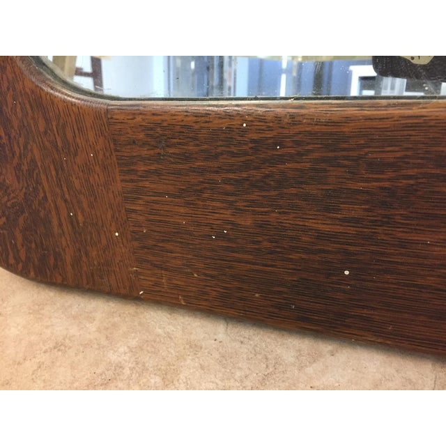 Antique Mirror & Coat Hooks Chairish