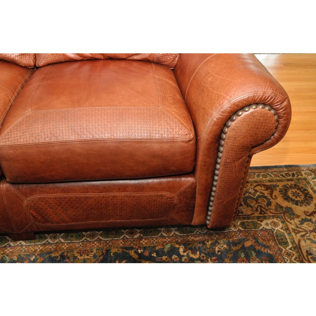 Stickley Cibola Internationale Santa Fe Style Leather Sofa Chairish