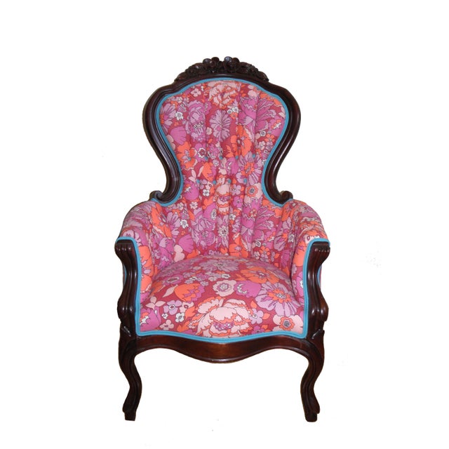 Tufted Pink Tulula Accent Chair Chairish