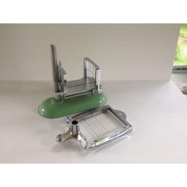 Vintage Industrial Jadeite Enamel Butter Cutter Chairish