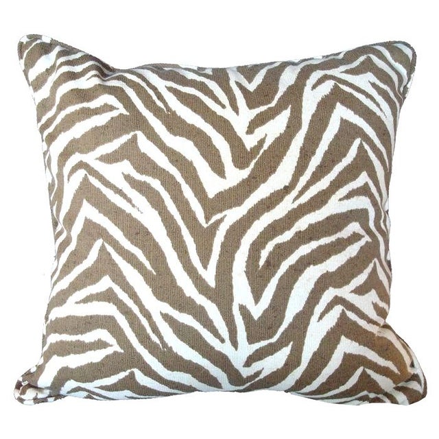Outdoor Zebra Print Pillow Chairish