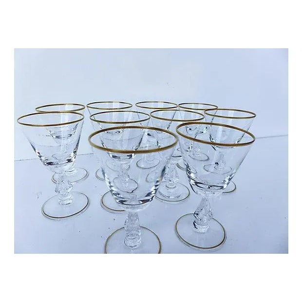 Fostoria Crystal Cordial Glasses Set of 10 Chairish