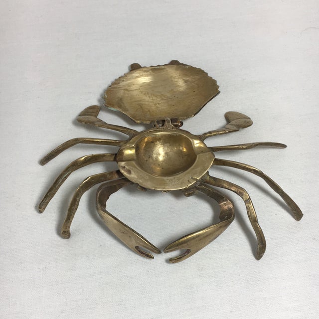 Vintage Brass Crab Ashtray Chairish
