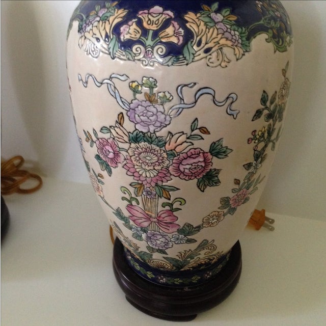 AsianInspired Ginger Jar Lamps A Pair Chairish