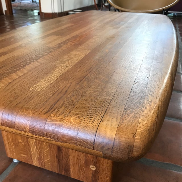 Vintage Butcher Block Coffee Table | Chairish