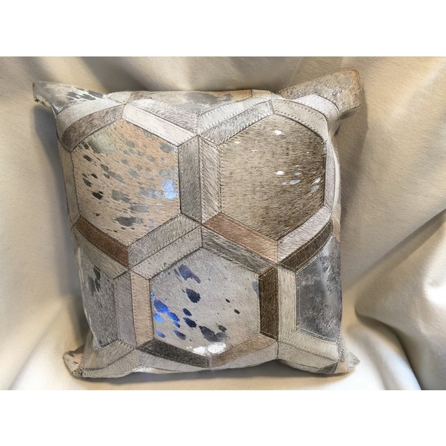 Modern Cowhide Pillow Chairish