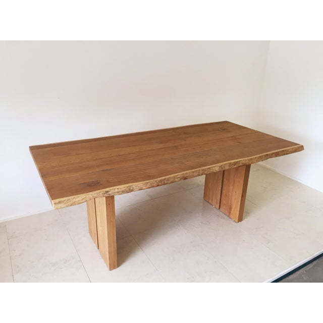 White Oak Slab Live Edge Dining Table Chairish