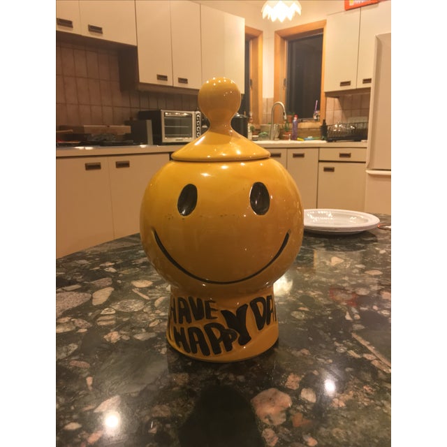 McCoy Smiley Face Cookie Jar | Chairish