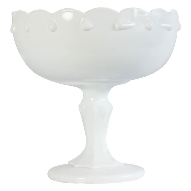 Milk Glass Compote Dish Chairish
