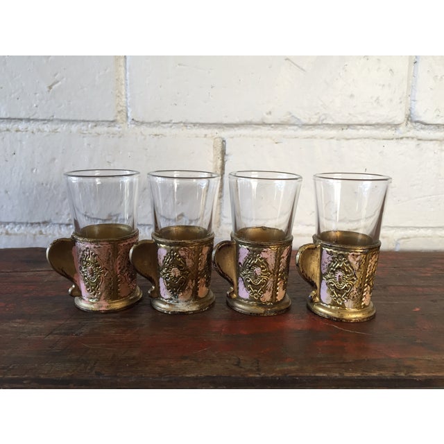 Italian Florentine Shot Glasses Set of 4 Chairish