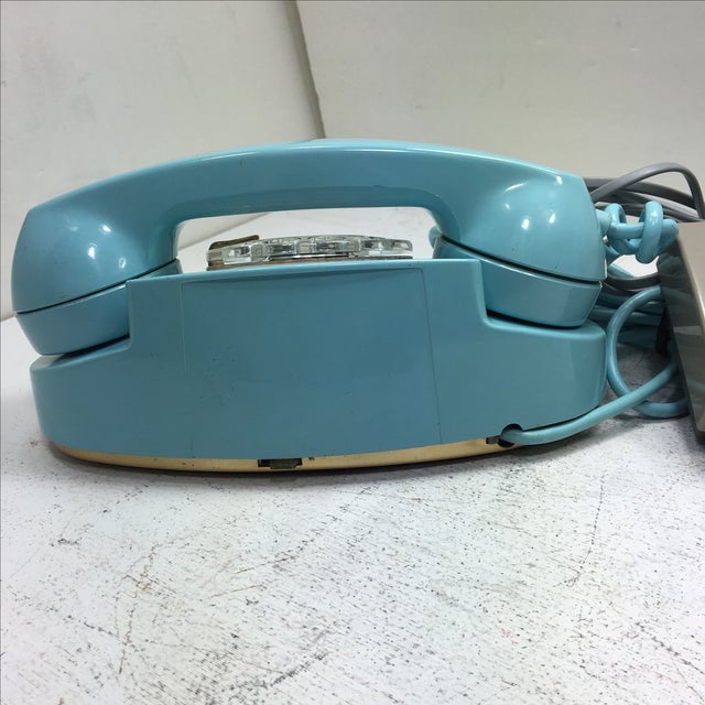 1960 Blue Princess Rotary Dial Telephone & Ringer Chairish