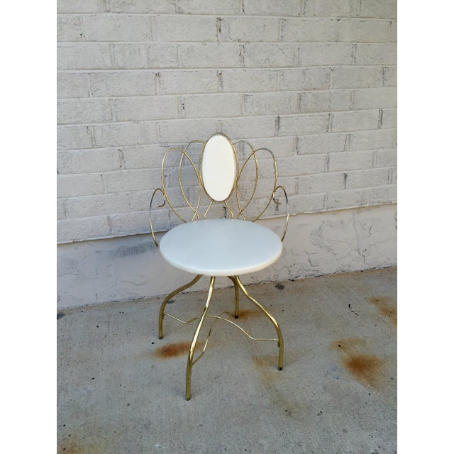Vintage Brass Vanity Chair Chairish