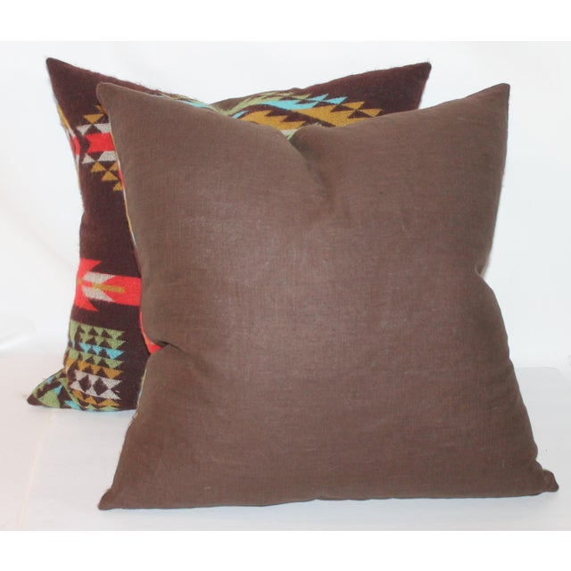 Dark Brown Pendleton Pillows A Pair Chairish