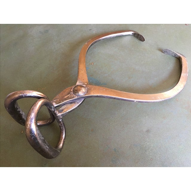 Vintage Industrial Brass Ice Tongs Chairish
