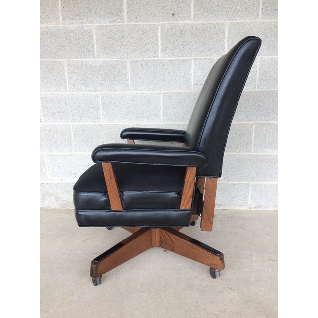 Vintage Hon Furniture MidCentury Modern Faux Leather Desk Chair Chairish