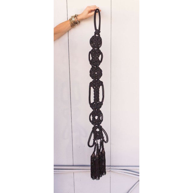 Vintage Tassel TieBack In Black Chairish