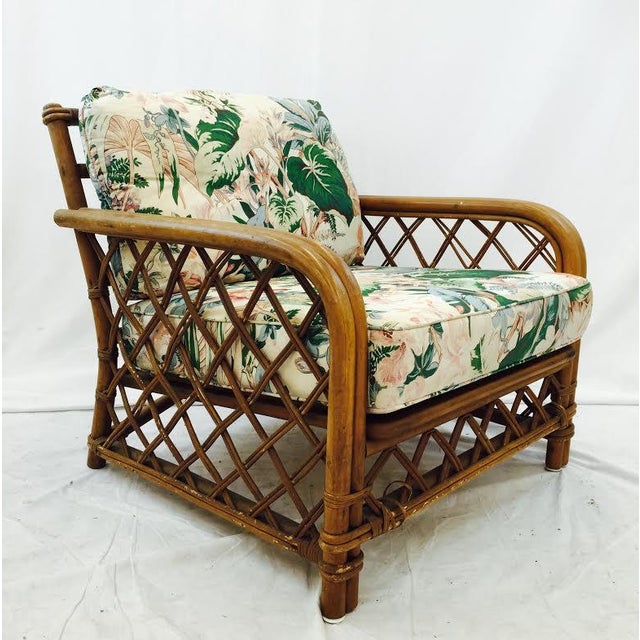 Vintage Ficks Reed Rattan Arm Chair Chairish