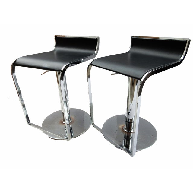 Chrome Swivel Counter Stools A Pair Chairish